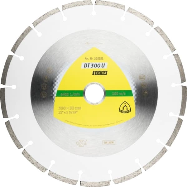 Алмазный диск KLINGSPOR 300X2,8X25,4/17S/7/S/DT/EXTRA/DT300U