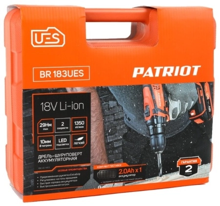 фото дрель-шуруповерт patriot br 183ues