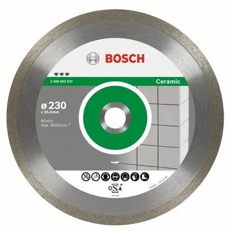 Круг алмазный BEST FOR CERAMIC (2608602636) Ф200х25.4мм по керамике
