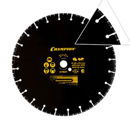 Диск алмазный CHAMPION спасательный PRO 350/25,4/4 V-TECH MULTI PURPOSE